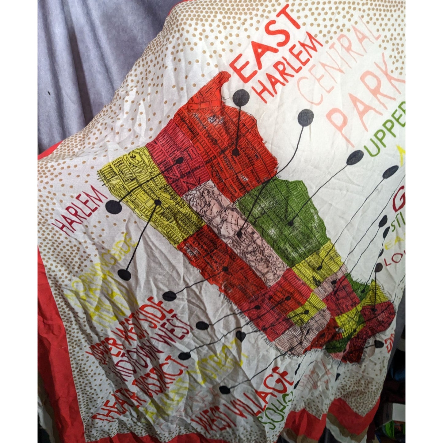 Madewell New York Map Printed Scarf/Shawl