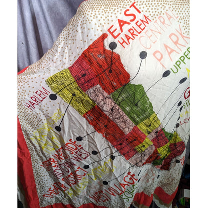 Madewell New York Map Printed Scarf/Shawl
