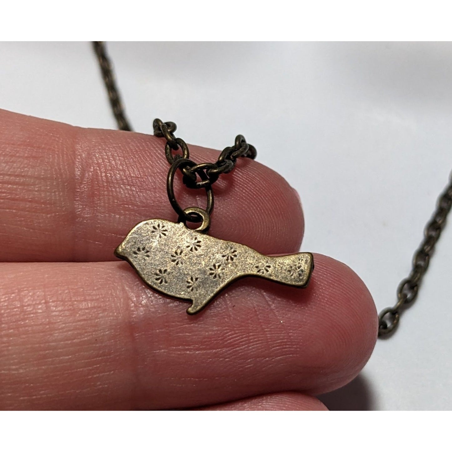 Vintage Minimalist Bird Necklace