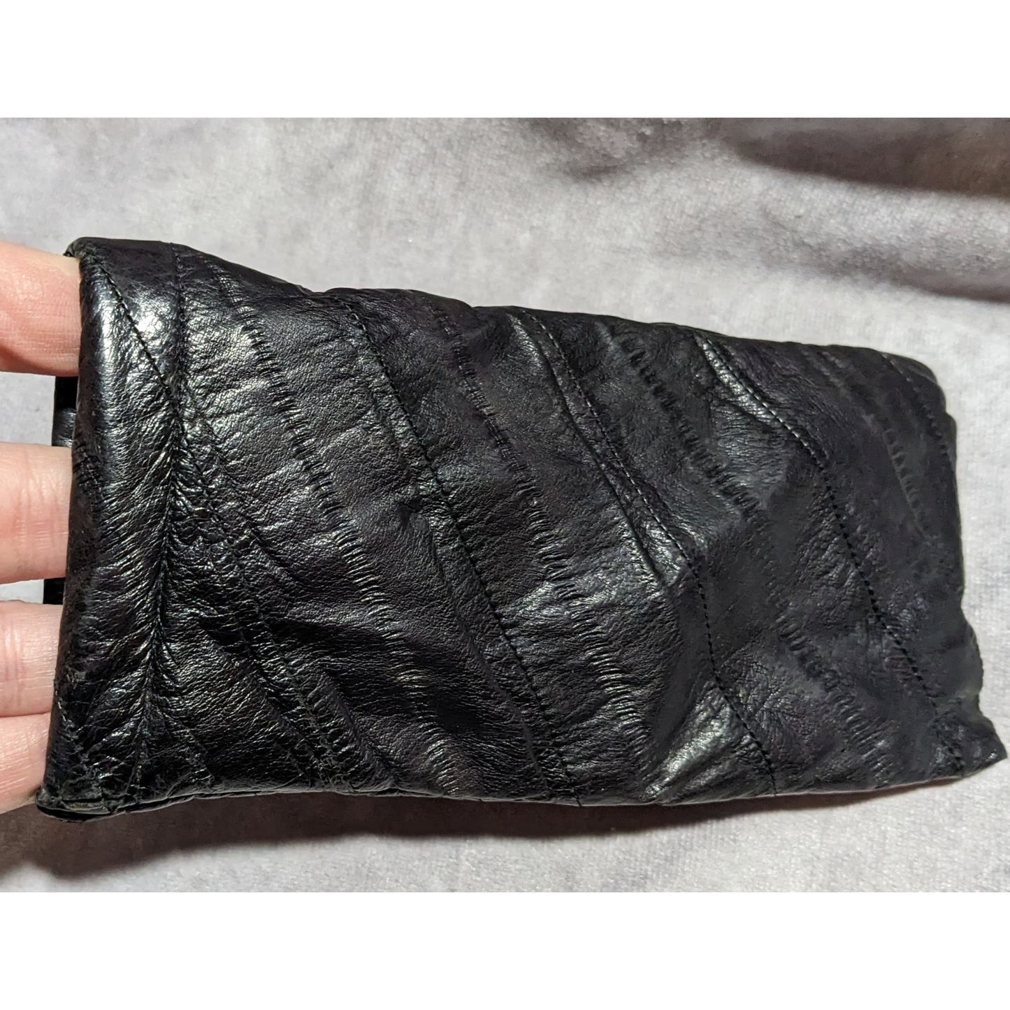 Vintage Korean Genuine Eel Skin Glasses Pouch