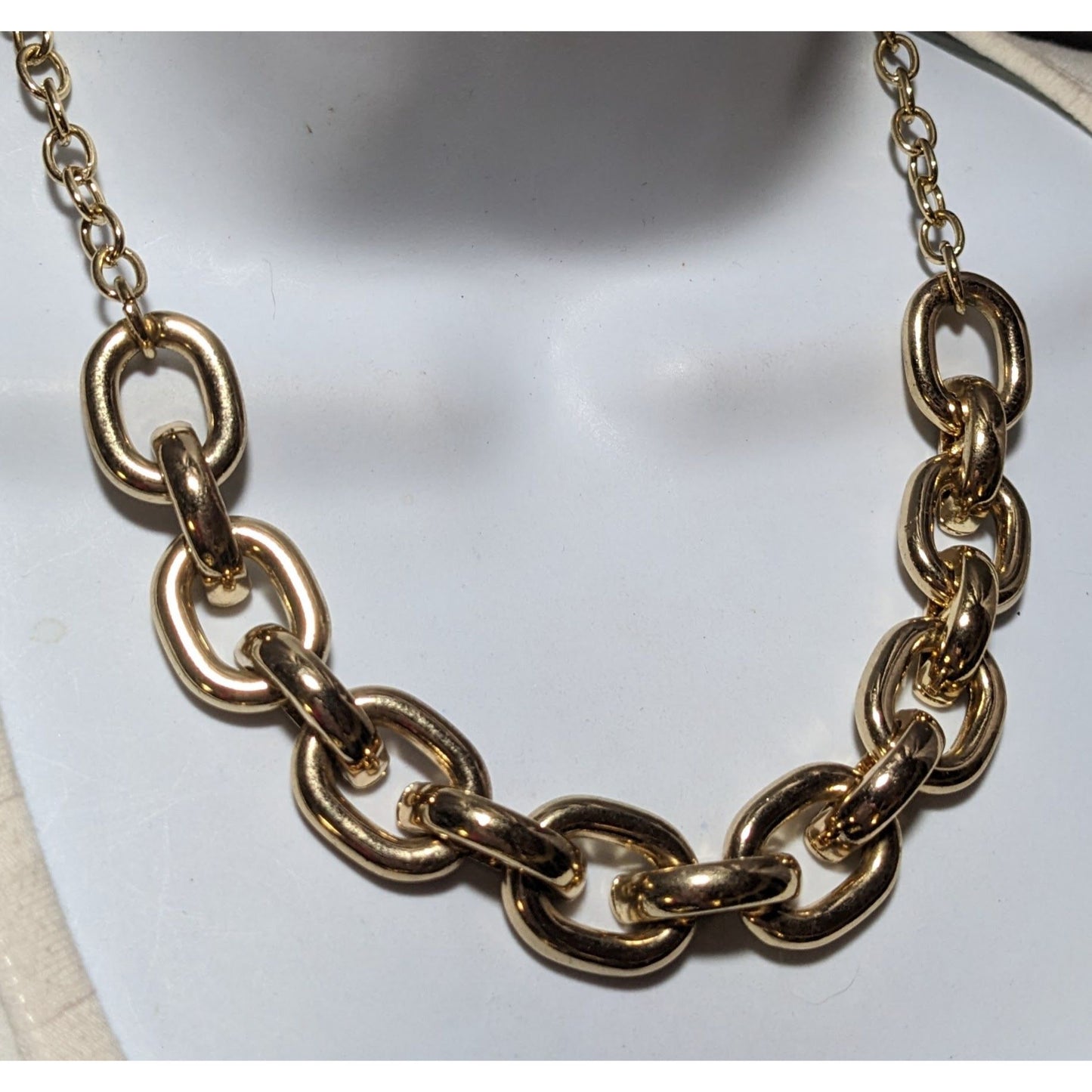 Dana Buchman Gold Large Link Chain Necklace