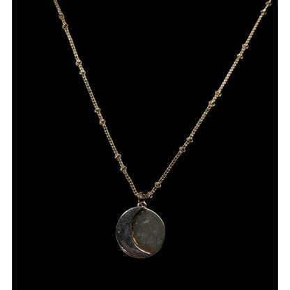 Whimsical Witchy Lunar Eclipse Pendant Necklace