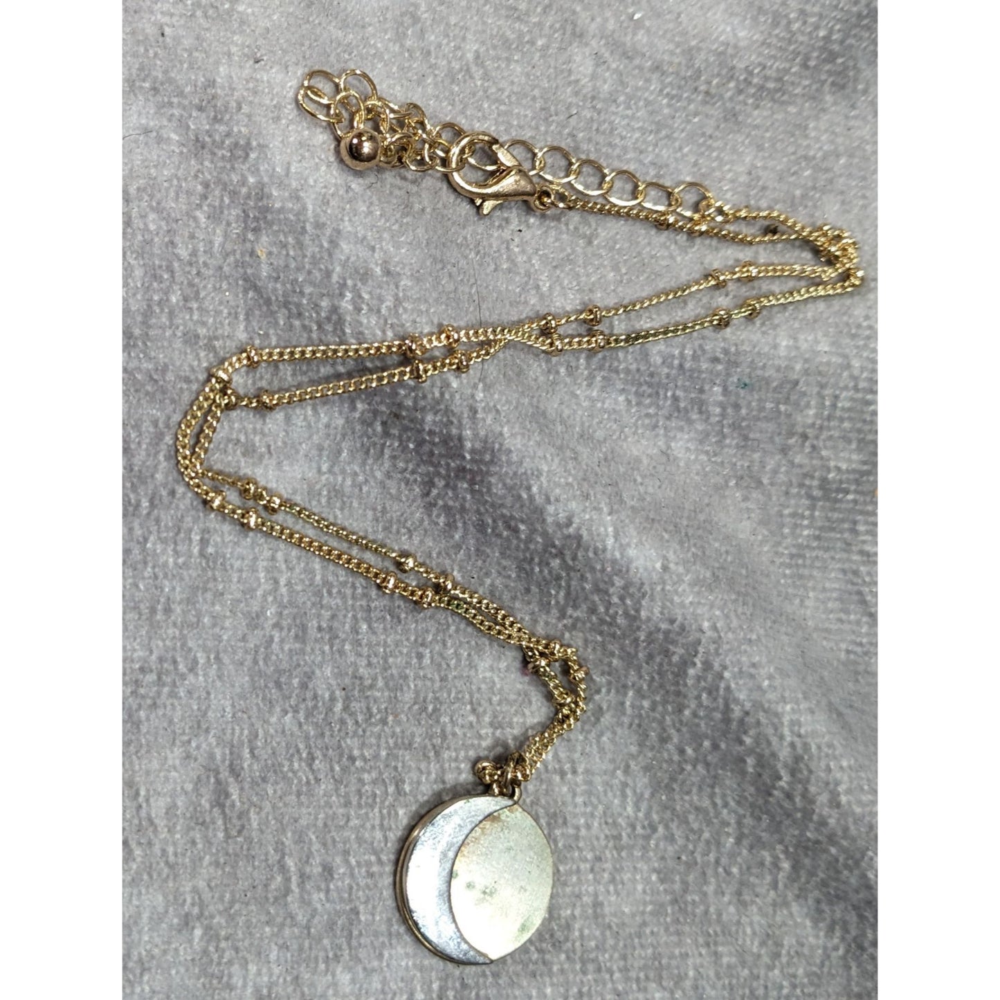 Whimsical Witchy Lunar Eclipse Pendant Necklace