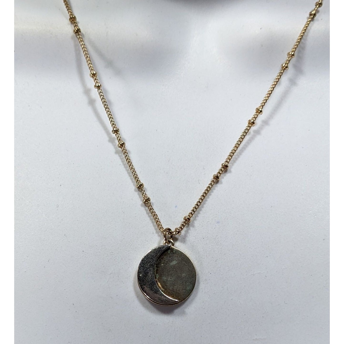 Whimsical Witchy Lunar Eclipse Pendant Necklace