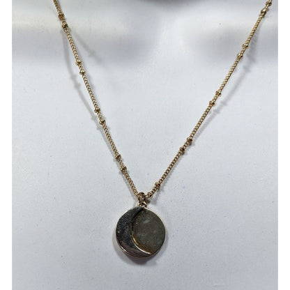 Whimsical Witchy Lunar Eclipse Pendant Necklace