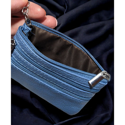 Cynure Blue Zipper Pouch