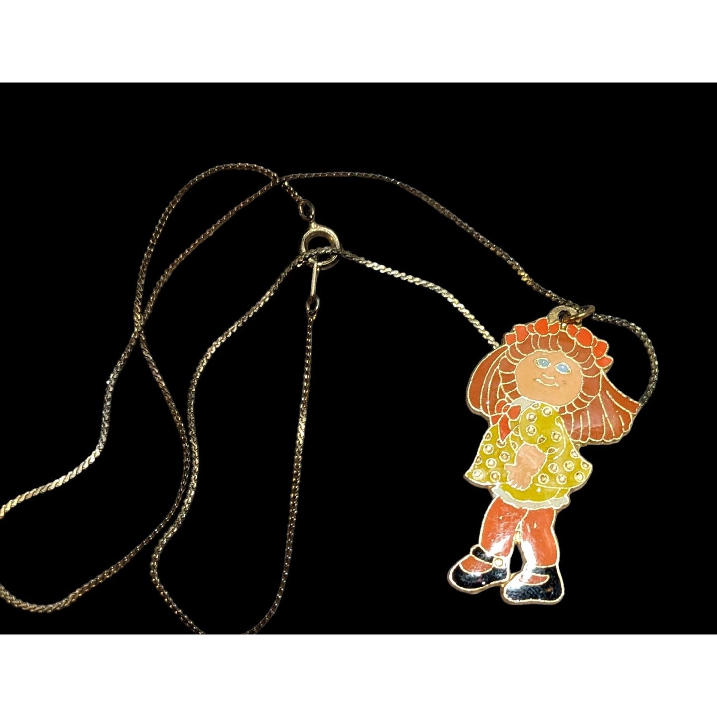 Vintage 80s Cabbage Patch Doll Necklace