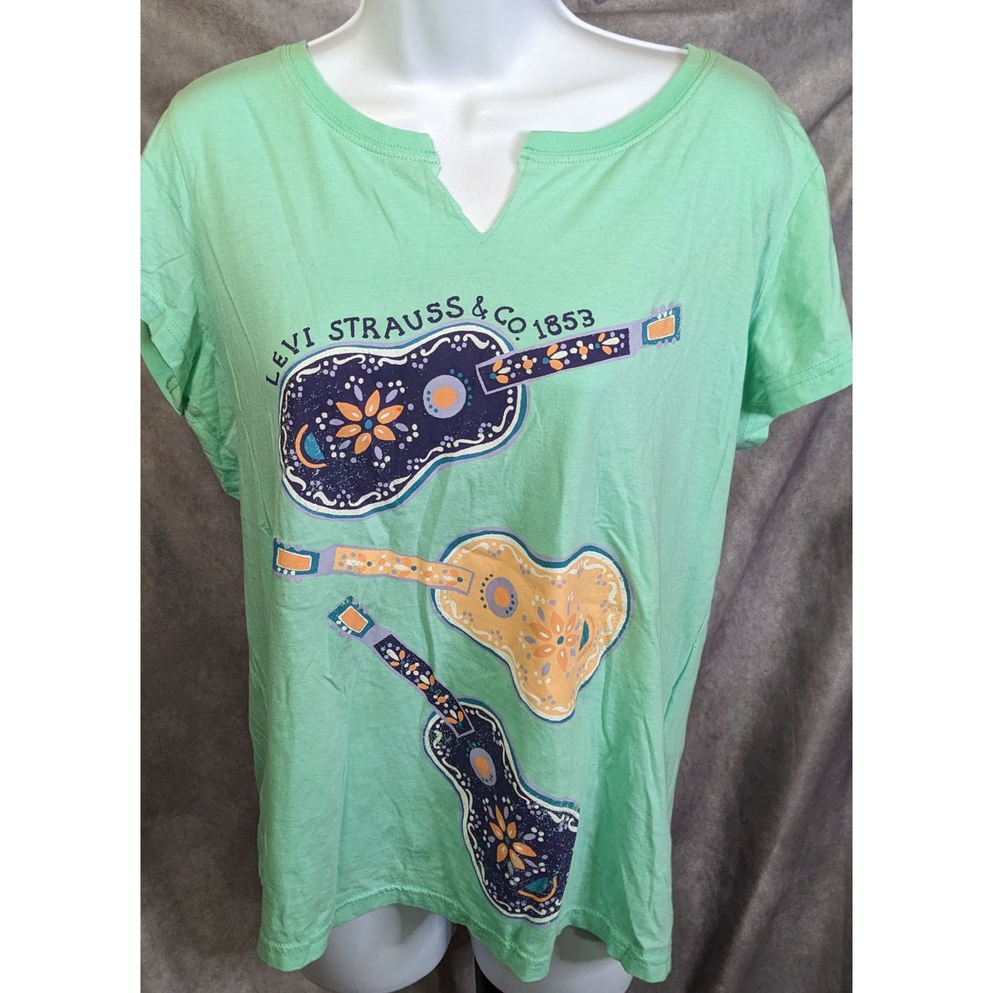 Levi Strauss Green Guitar Shirt