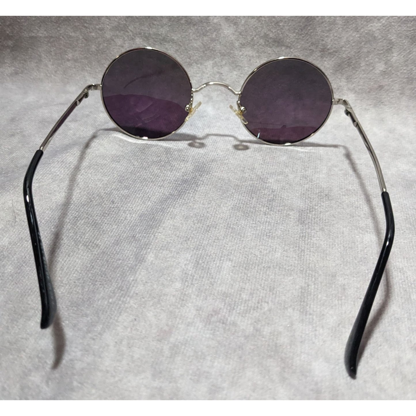 Retro Round Metallic Lens Sunglasses