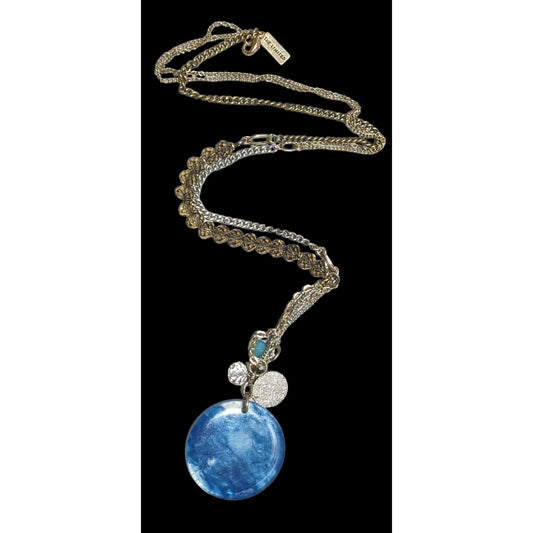 The Limited Smoky Blue Pendant Charm Necklace