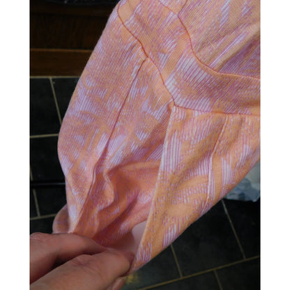 Armani Exchange Pink Palm Tree Sleeveless Drawstring Dress