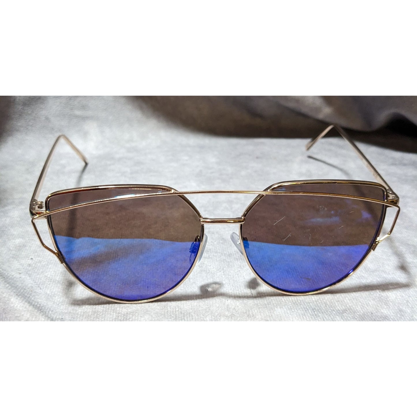 Icing Abstract Mirror Finish Aviator Sunglasses