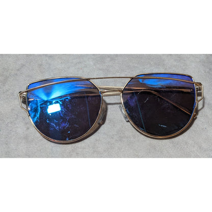 Icing Abstract Mirror Finish Aviator Sunglasses