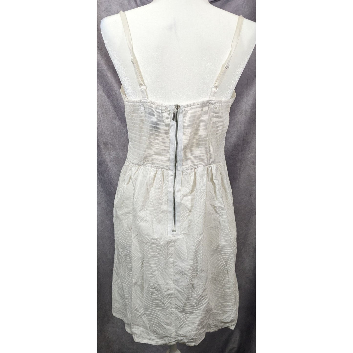 Summer White Y2K Embroidered Dress by Apostrophe