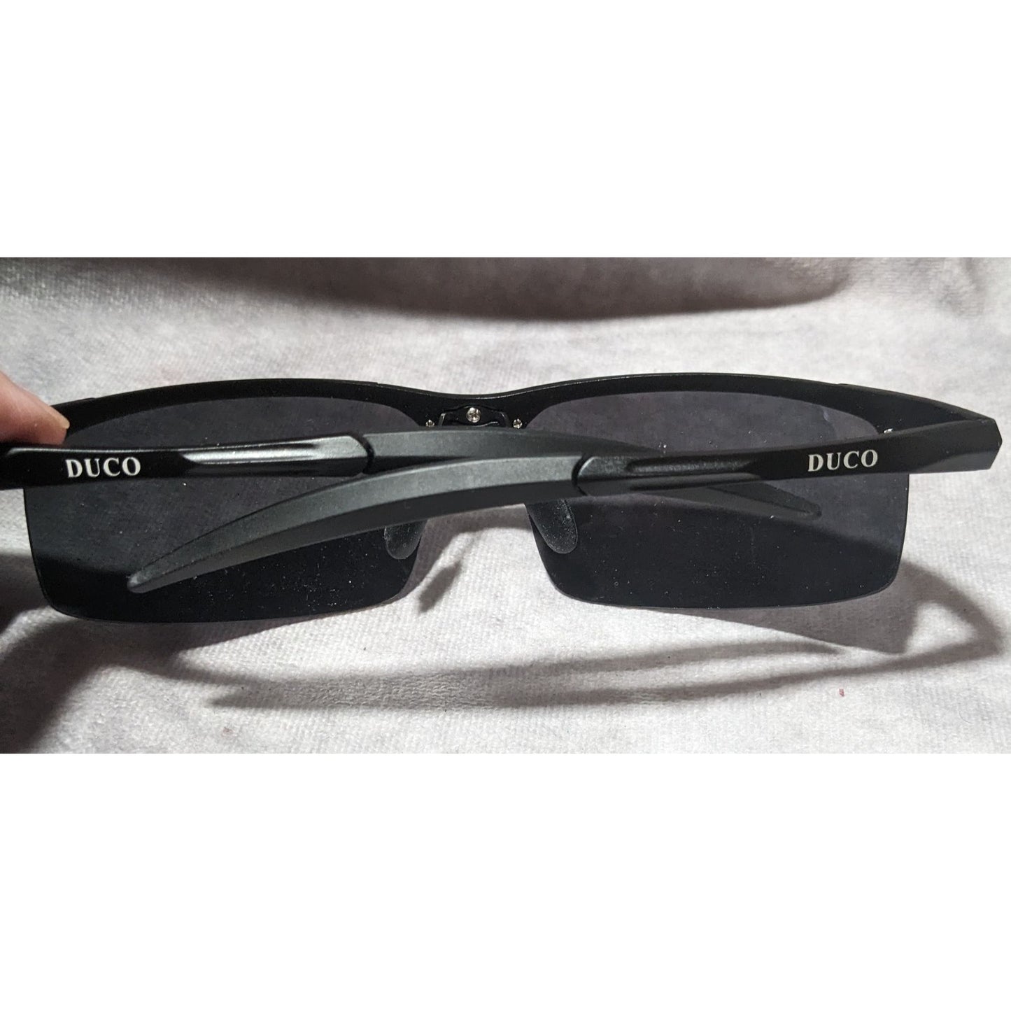 Duco Sports Mens Black Polarized Metal Frame Sunglasses