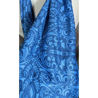 Whimsical Doctor Who Print  Infinity Scarf