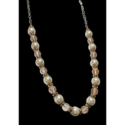 Regency Glam Pearl Beaded Statement Necklace