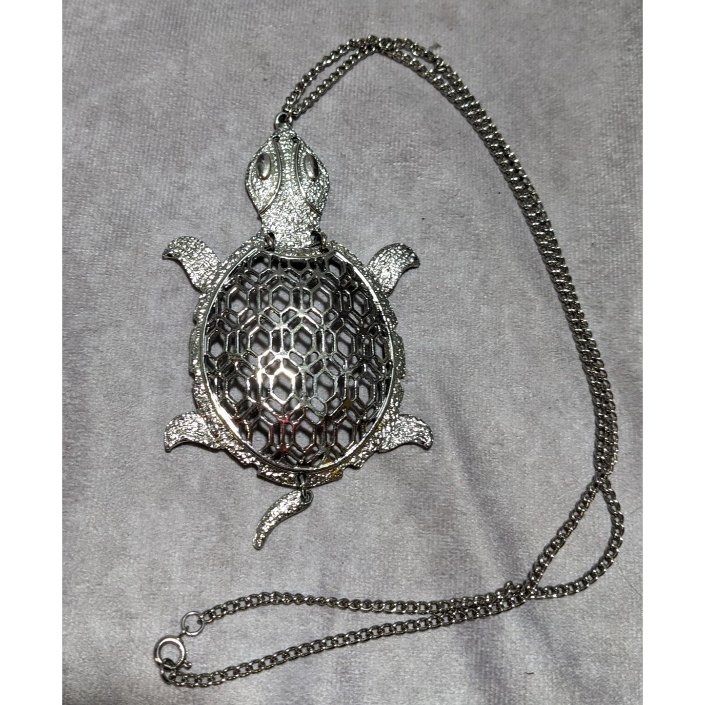 Vintage Articulated Turtle Necklace