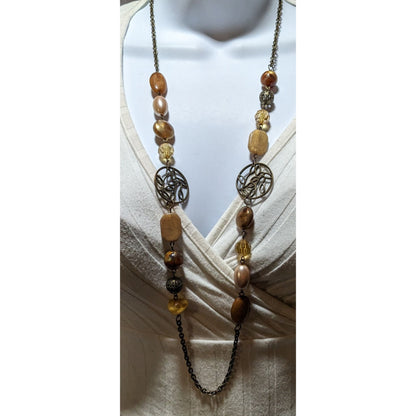 Bohemian Floral Earthy Necklace