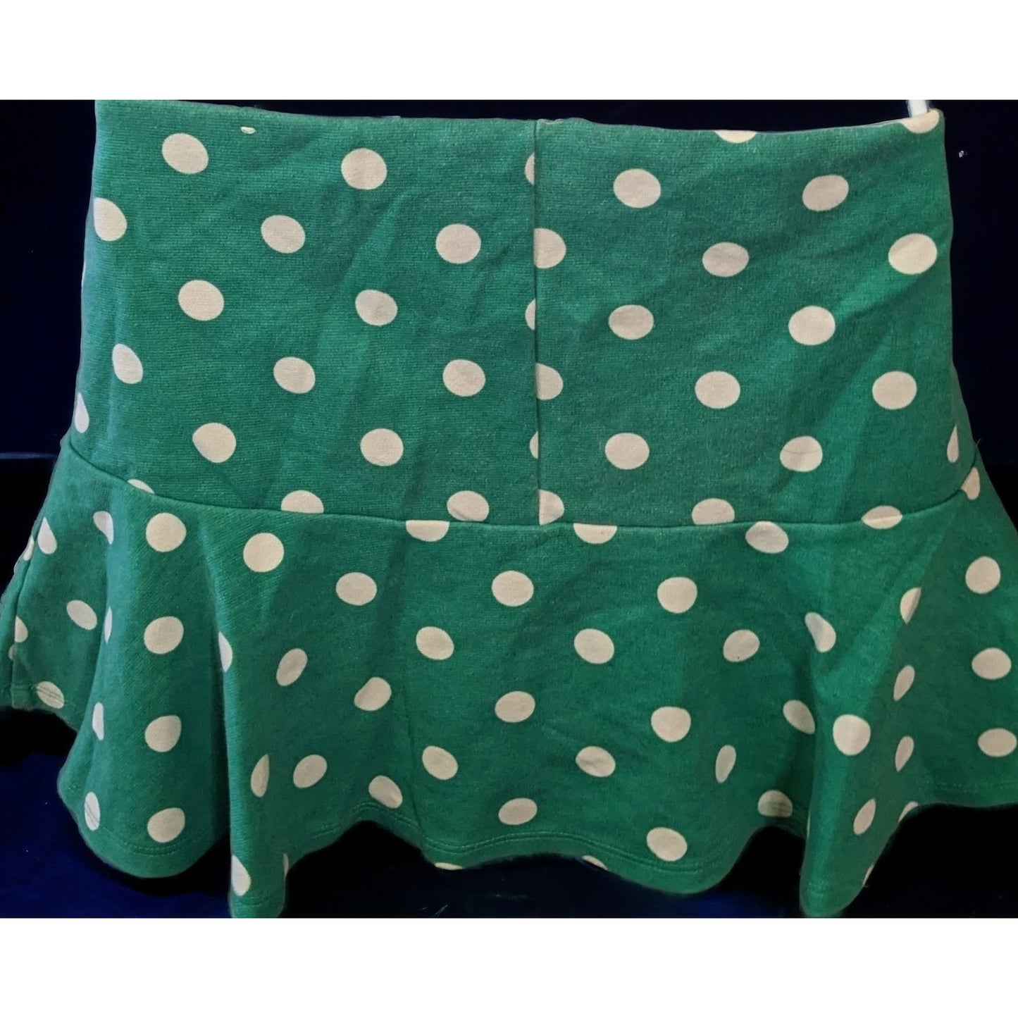 Justice Green And White Polka Dot Skort