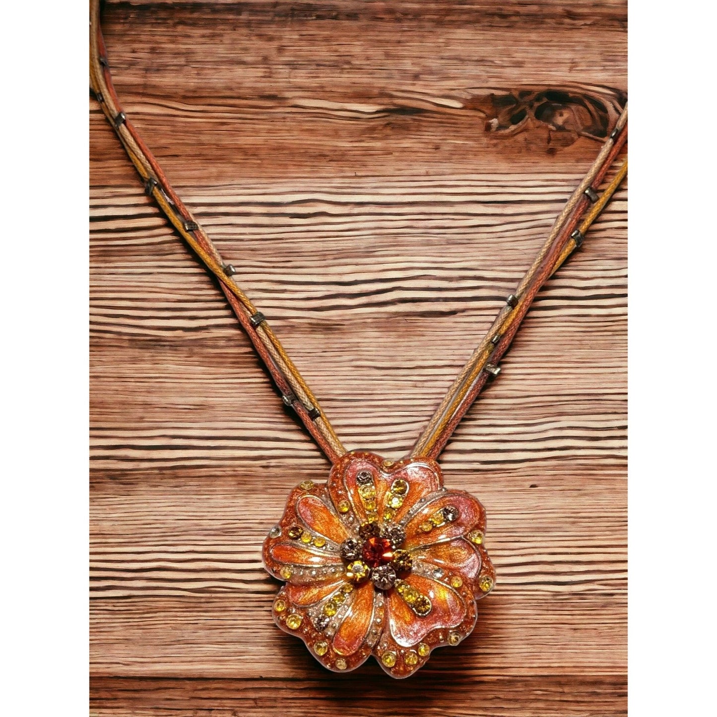 Floral Rhinestone Retro Fairy Necklace