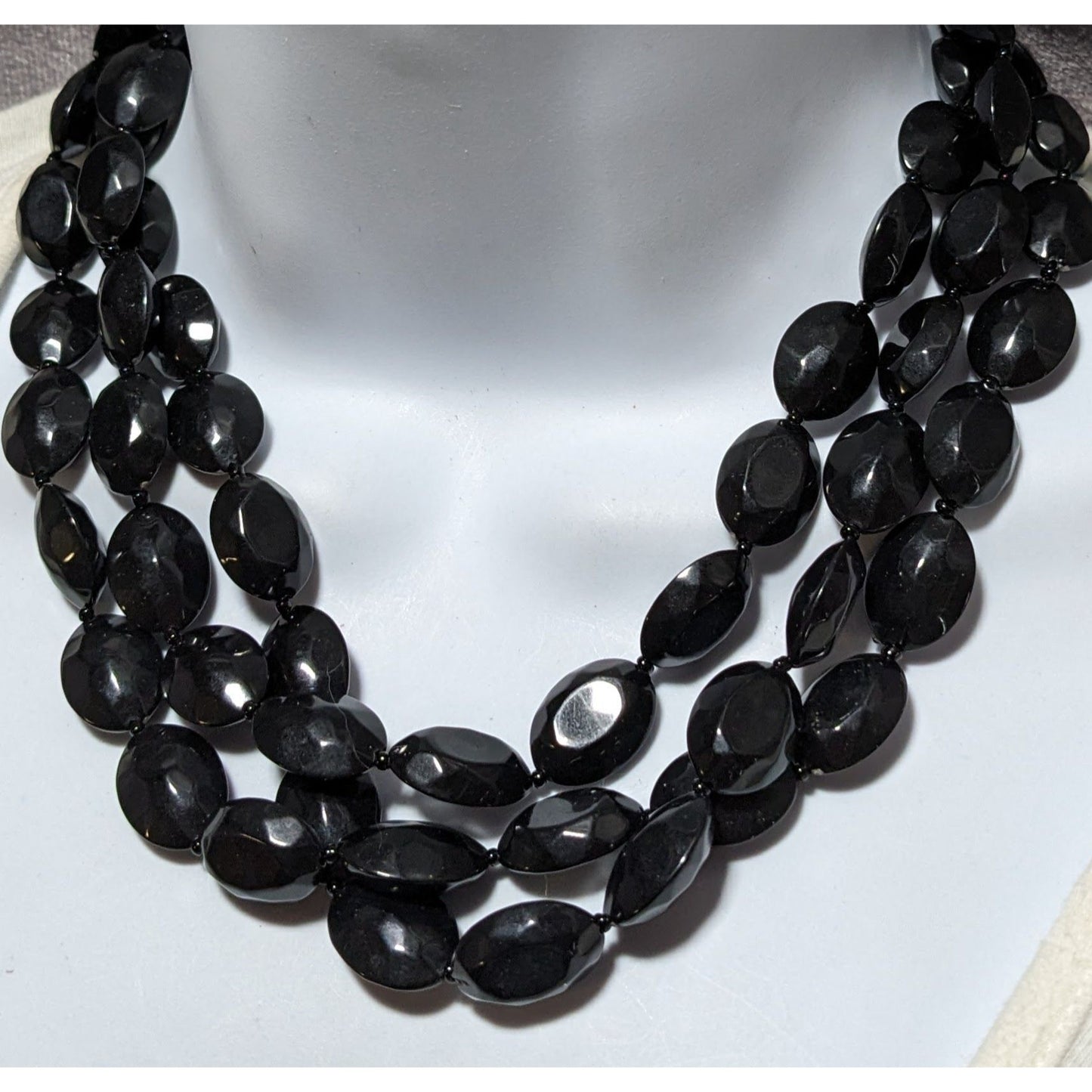 Chunky Multilayer Gothic Beaded Necklace