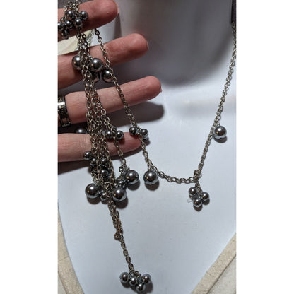 Vintage Glam Cookie Lee Pearl Beaded Necklace