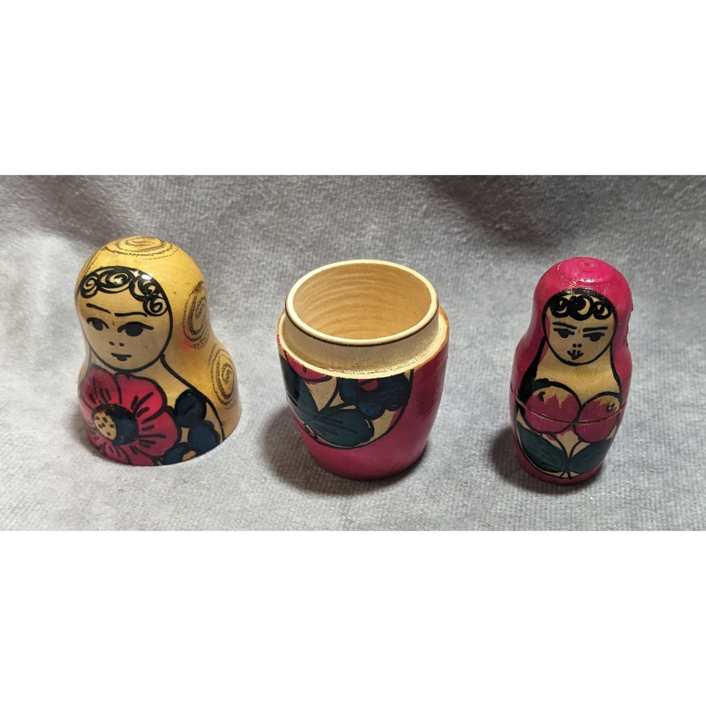 Traditional Hand Painted Russian Wooden Nesting Dolls