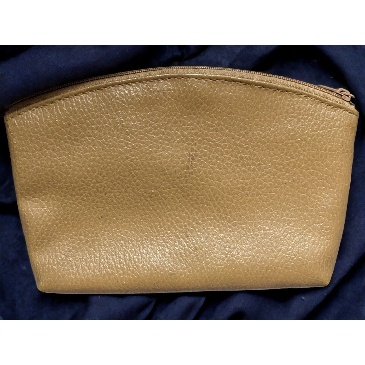 Tan Leather Toiletry Pouch