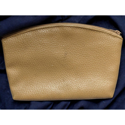 Tan Leather Toiletry Pouch