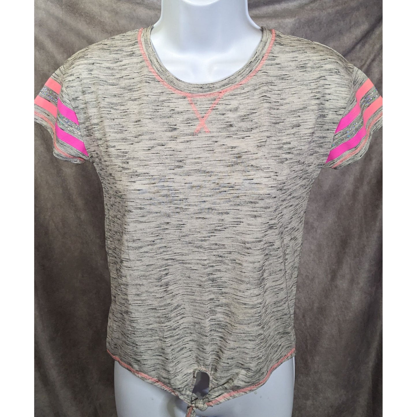 SO Pink And Grey Glitter Perfect Active Tee