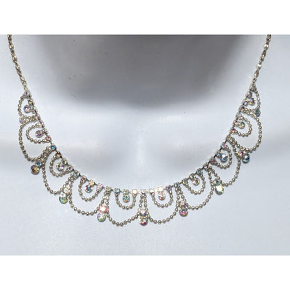 Glam Princess Rhinestone Chandelier Necklace