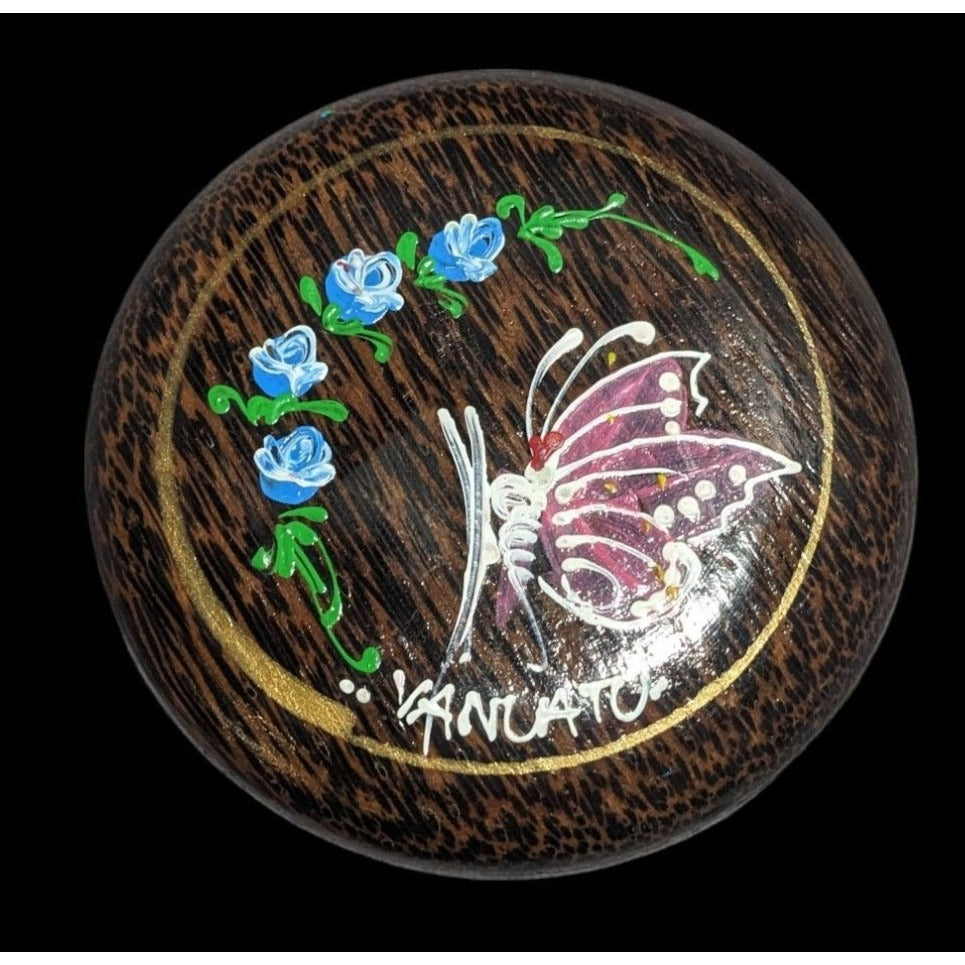 Vanuatu Painted Souvenir Butterfly Wooden Decor