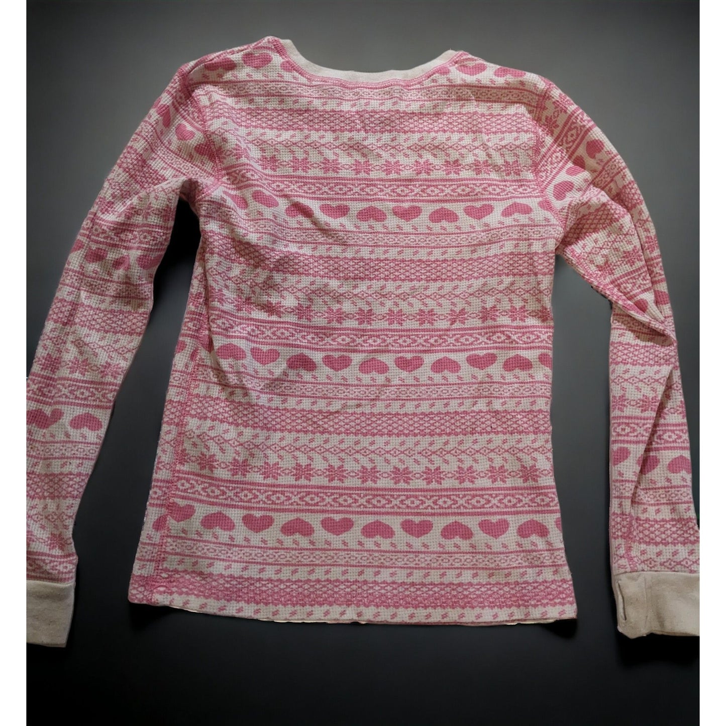 Cuddl Duds Pink And White Thermal