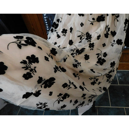 Chicwish Formal Floral Dress With Velvet Accents