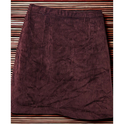 Abercrombie And Fitch Maroon Corduroy Skirt