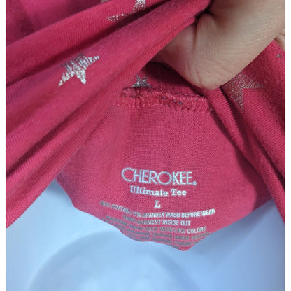 Cherokee Pink Star Turtleneck