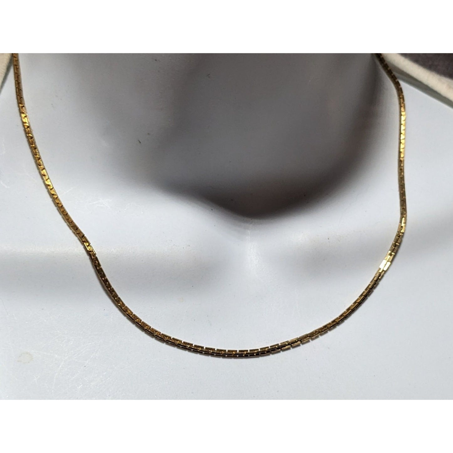 Bright Gold Korea Boston Link Chain Necklace