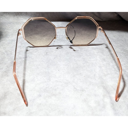 Foster Grant Gold Octagonal Framed Sunglasses