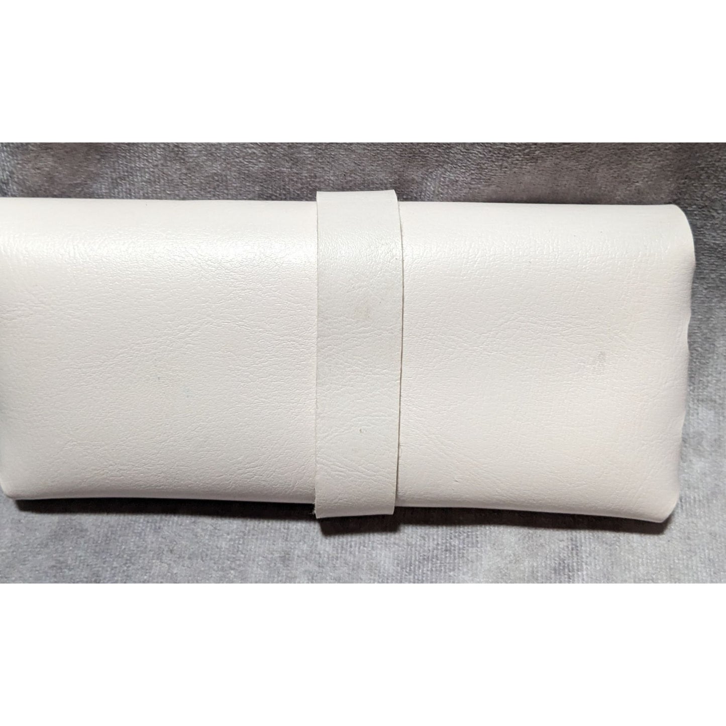 White Faux Leather Glasses Case