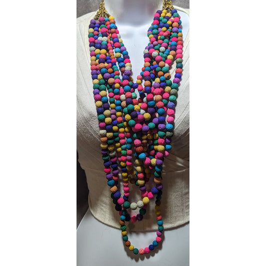 Sassy Jones Makemba Luxe Beaded Bib Necklace