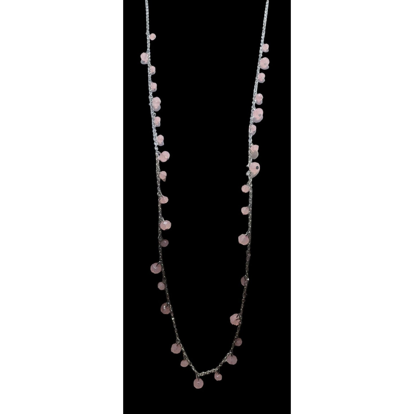 Charming Charlie Pink And Silver Necklace