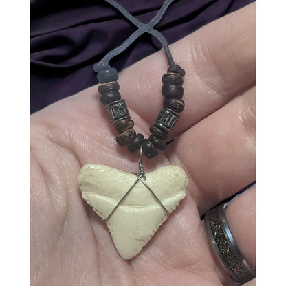 Beaded Shark Tooth Necklace