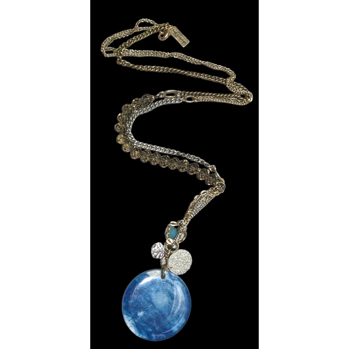 The Limited Smoky Blue Pendant Charm Necklace