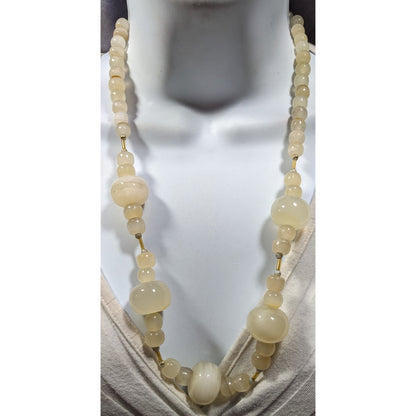Vintage Chunky Mexican Onyx Beaded Necklace