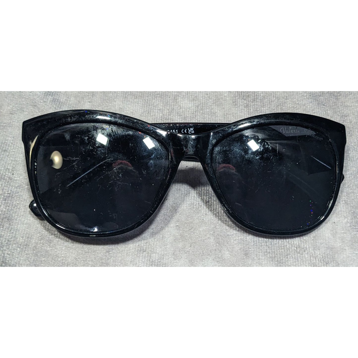 Valerie Spencer Shiny Black VS9451 Sunglasses