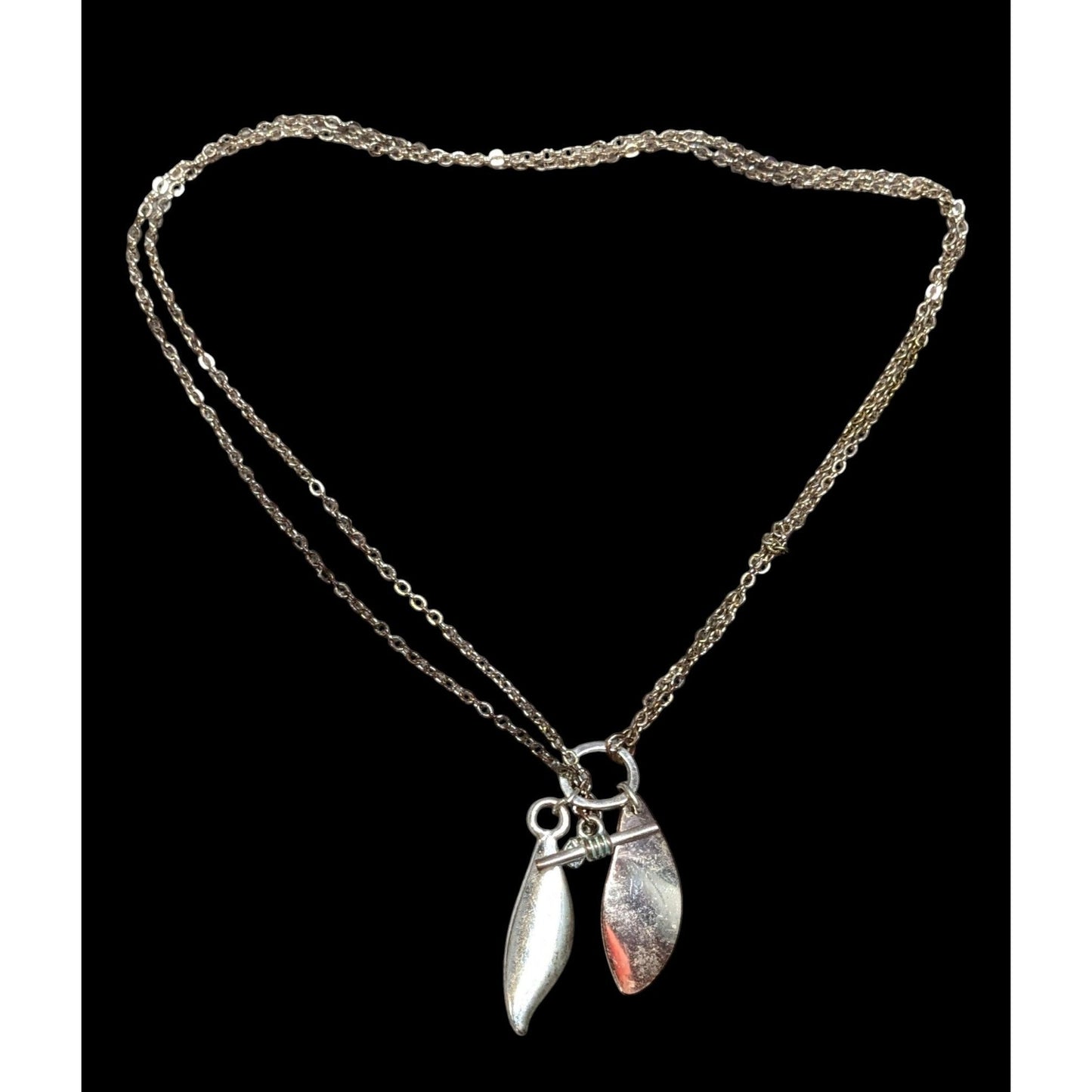 Whimsical Fairycore Leaf Charm Toggle Necklace