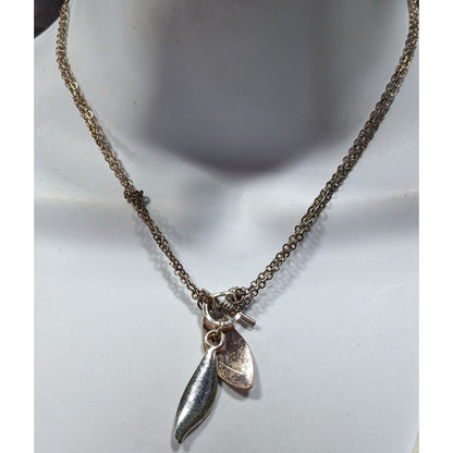 Whimsical Fairycore Leaf Charm Toggle Necklace
