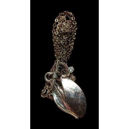 Whimsical Fairycore Leaf Charm Toggle Necklace