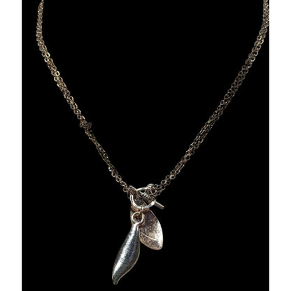 Whimsical Fairycore Leaf Charm Toggle Necklace